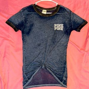 PINK dark blue shirt